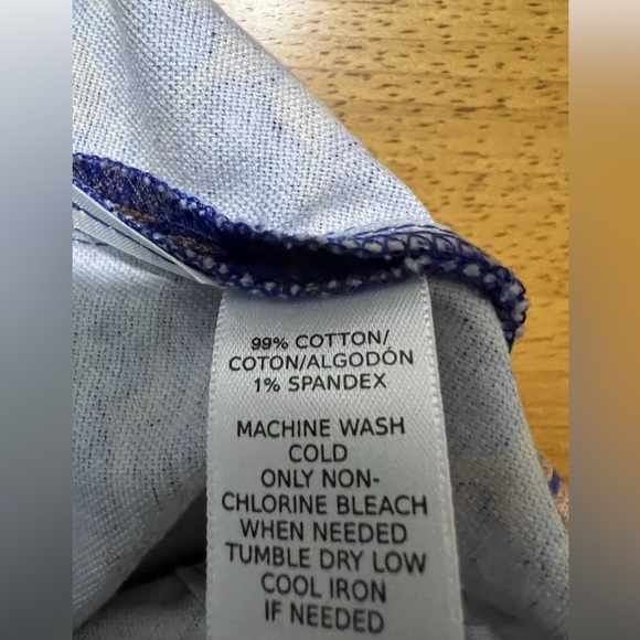 Vtg Pencil Skirt Loft Sz 4P Paisley Floral Blue Brown Preppy Buisness Fall - Picture 10 of 14